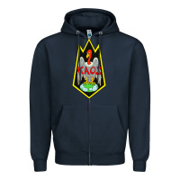 Navy kaos get smart Zipper Hoodie - tuanDangUi
