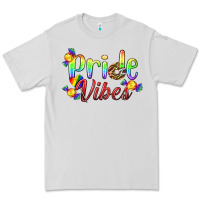 Dove Grey Pride Vibes LGBTQ Premium Tee - BundleAndBundleShop