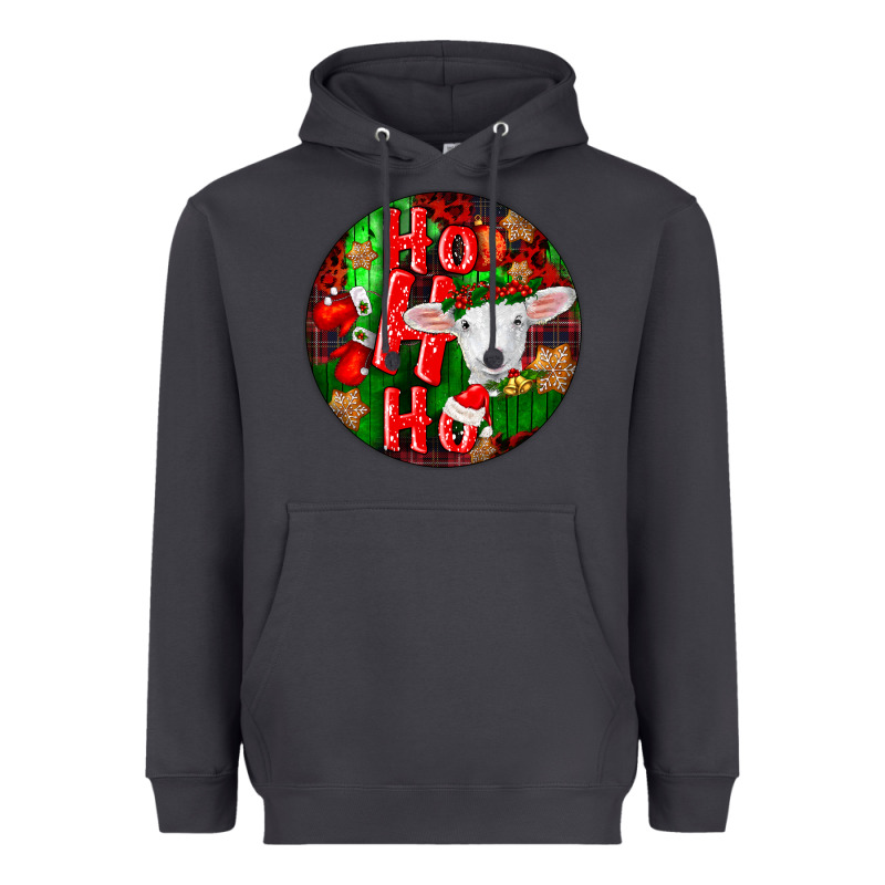 Ho Ho Ho Merino Wool Baby Sheep Heavyweight Hoodie by LillyAllenDesigns | Teevron