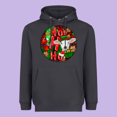 Ho Ho Ho Merino Wool Baby Sheep Heavyweight Hoodie Designed By Lillyallendesigns