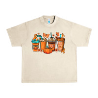 Sandshell Kidney Cancer coffee cups orange ribbon Urban Heavy Tee - NancyCooperArtShop