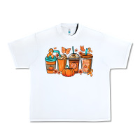 Kidney Cancer Coffee Cups Orange Ribbon Urban Heavy Tee | Teevron
