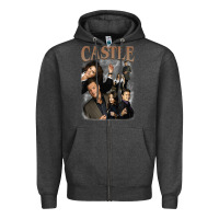 Charcoal Heather castle Zipper Hoodie - tuanDangUi