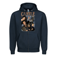 Navy castle Zipper Hoodie - tuanDangUi
