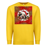 Lemon christmas cow Premium Sweatshirt - LillyAllenDesigns