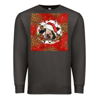 Smoke christmas cow Premium Sweatshirt - LillyAllenDesigns