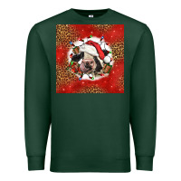 Sports Green christmas cow Premium Sweatshirt - LillyAllenDesigns