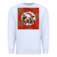 White christmas cow Premium Sweatshirt - LillyAllenDesigns