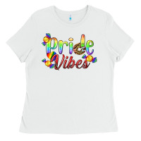 White Pride Vibes LGBTQ Ladies Tee - BundleAndBundleShop