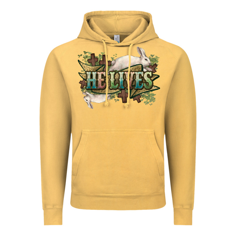 He Lives Easter Vintage Hoodie by NancyCooperArtShop | Teevron