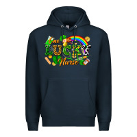 Navy one lucky nurse Premium Hoodie - FaDigitalArtStudio