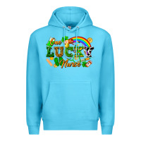 Ocean Blue one lucky nurse Premium Hoodie - FaDigitalArtStudio