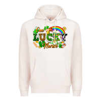 Pale Pink one lucky nurse Premium Hoodie - FaDigitalArtStudio