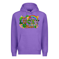 Purple one lucky nurse Premium Hoodie - FaDigitalArtStudio