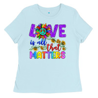Baby Blue Love İs All That Matters Ladies Tee - BundleAndBundleShop
