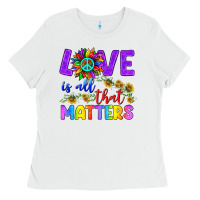 White Love İs All That Matters Ladies Tee - BundleAndBundleShop