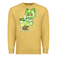 Antique Gold sprigatito matcha bubble classic . Premium Sweatshirt - tuanDangUi