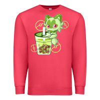 Cardinal sprigatito matcha bubble classic . Premium Sweatshirt - tuanDangUi