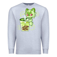 Heather Grey sprigatito matcha bubble classic . Premium Sweatshirt - tuanDangUi