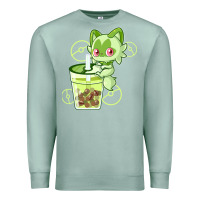 Seafoam sprigatito matcha bubble classic . Premium Sweatshirt - tuanDangUi
