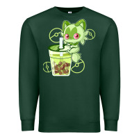 Sports Green sprigatito matcha bubble classic . Premium Sweatshirt - tuanDangUi