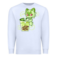 White sprigatito matcha bubble classic . Premium Sweatshirt - tuanDangUi