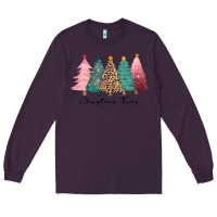 Plum christmas trees Long Sleeve Tee - CowGirlArtShop
