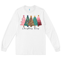 White christmas trees Long Sleeve Tee - CowGirlArtShop