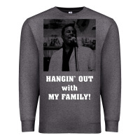 Charcoal Heather hangin' out with my family (birdemic) Premium Sweatshirt - tuanDangUi