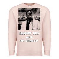 Pale Pink hangin' out with my family (birdemic) Premium Sweatshirt - tuanDangUi