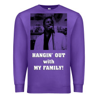 Purple hangin' out with my family (birdemic) Premium Sweatshirt - tuanDangUi
