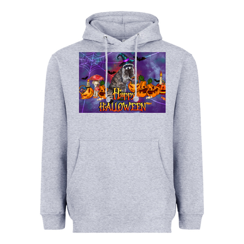 Happy Halloween Raccoon Heavyweight Hoodie by LillyAllenDesigns | Teevron