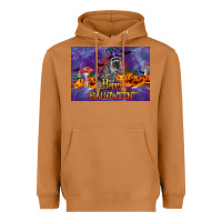 Meerkat Happy Halloween Raccoon Heavyweight Hoodie - LillyAllenDesigns