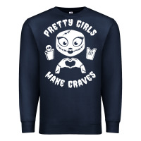 Navy pretty girls make graves Premium Sweatshirt - tuanDangUi