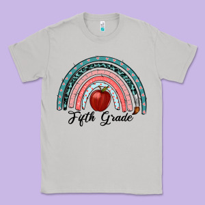 Fifth Grade Rainbow Classic Tee Designed By Ranaportraitstore