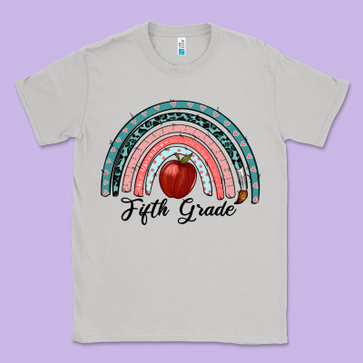 Fifth Grade Rainbow Classic Tee Designed By Ranaportraitstore