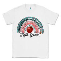White fifth grade rainbow Classic Tee - RanaPortraitStore