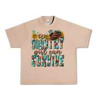 Burro Western a Country Girl Can Survive Urban Heavy Tee - texasbilliewilder