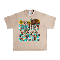 French Oak Western a Country Girl Can Survive Urban Heavy Tee - texasbilliewilder