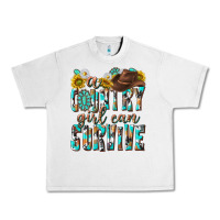 Lunar Rock Western a Country Girl Can Survive Urban Heavy Tee - texasbilliewilder