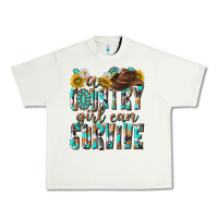 Pistachio Western a Country Girl Can Survive Urban Heavy Tee - texasbilliewilder