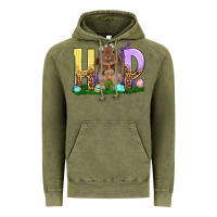 Vintage Olive Hop rabbit Vintage Hoodie - NancyCooperArtShop