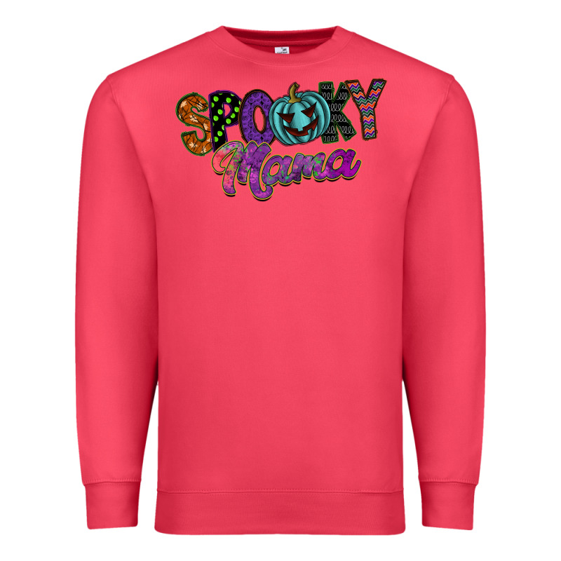Spooky Mama Premium Sweatshirt by SublimationCraftShop | Teevron