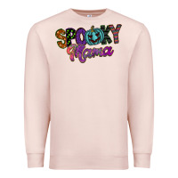Pale Pink spooky mama Premium Sweatshirt - SublimationCraftShop