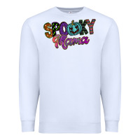 White spooky mama Premium Sweatshirt - SublimationCraftShop