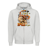 Dove Grey i put a spell on you Zipper Hoodie - BundleAndBundleShop