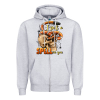 Heather Grey i put a spell on you Zipper Hoodie - BundleAndBundleShop