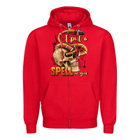 Red i put a spell on you Zipper Hoodie - BundleAndBundleShop