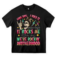 Black some days i rock it some days it rocks me Heavy Core Tee - MaliasSmallBusiness