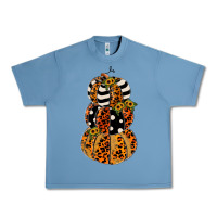 Pebble Blue leopard pumpkin polka dot sunflower Urban Heavy Tee - JahusDesignShop